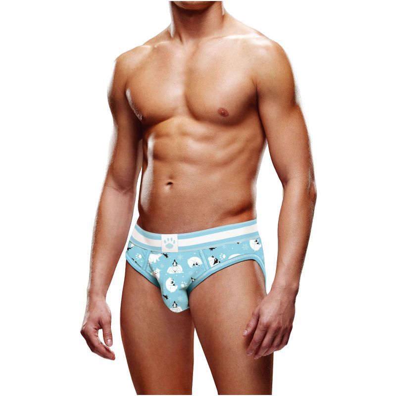 Prowler Winter Open Back Brief with Fun Polar Design