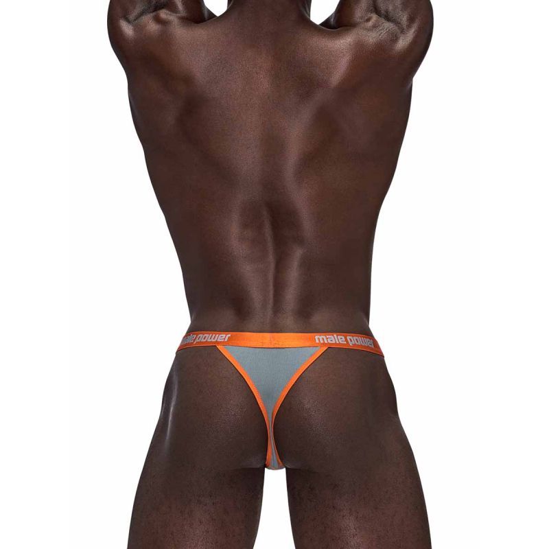 Male Power Casanova Uplift Micro Thong in Grey for Men