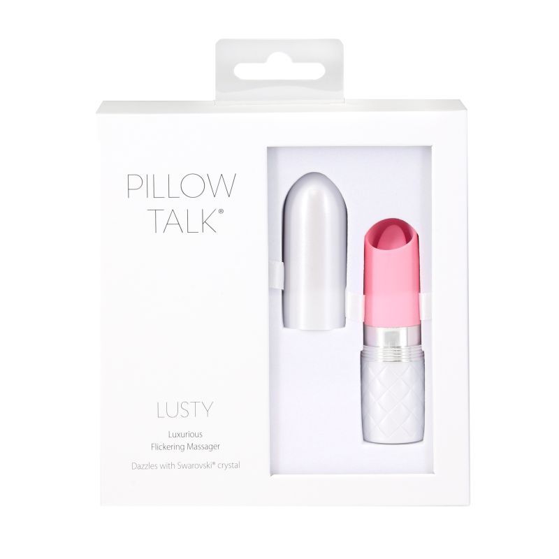 Pillow Talk Lusty Flickering Massager Pink Clitoral Vibrator