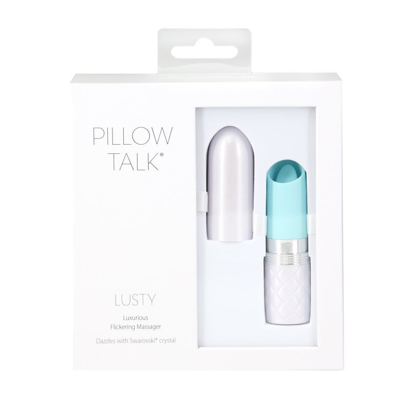 Pillow Talk Lusty Flickering Massager Teal Clitoral Vibrator