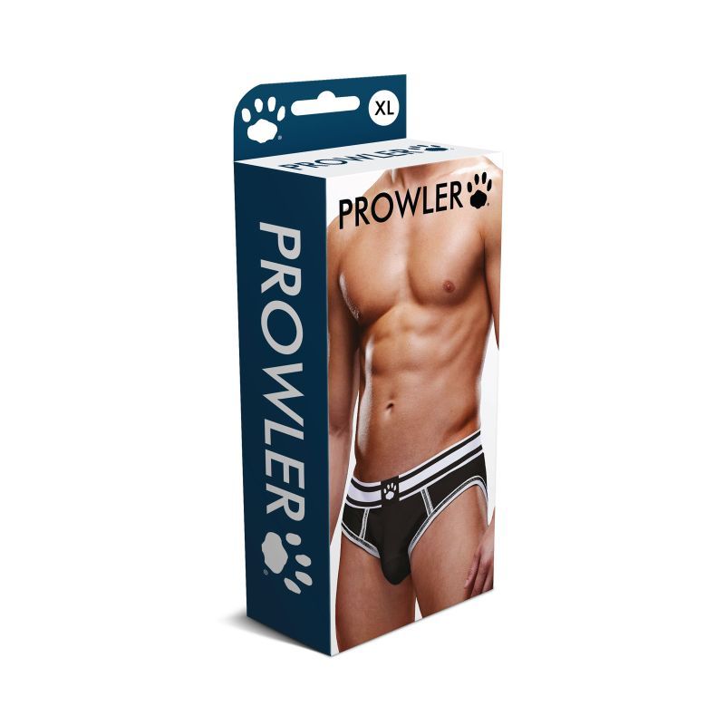 Prowler Open Brief Black/White Backless Design