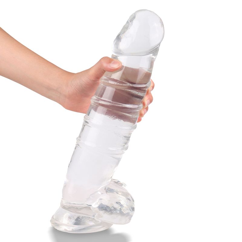 Denny Dong Clear XXL (40cm Length, 14cm Diameter) – Large Realistic Dildo with Suction Cup