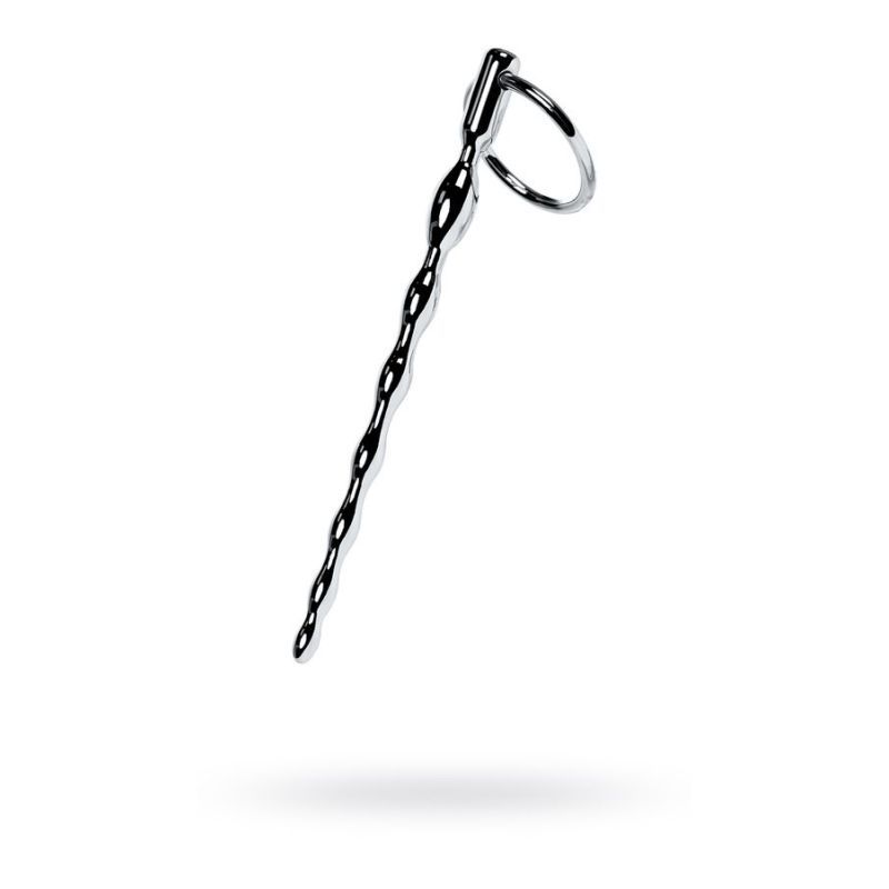 Silver Metal Braided Urethral Plug with Replaceable Rings – Metal Urethral Plug