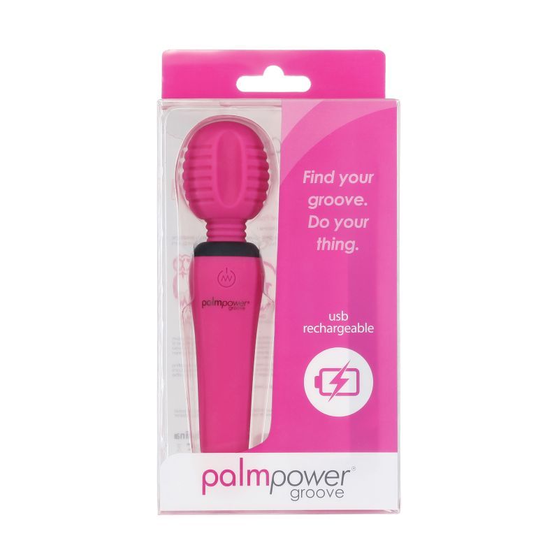 PalmPower Groove Mini Wand Fuchsia - Portable Massager
