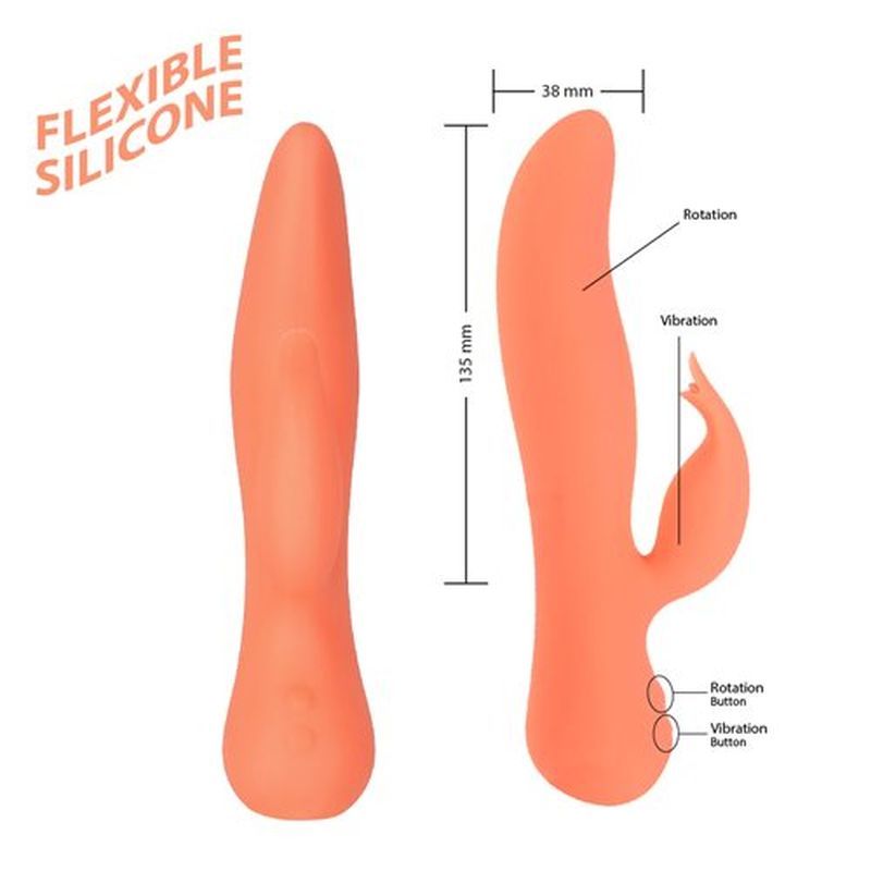 Blossom Swan Rabbit Vibrator 21cm Long x 3.8cm Diameter