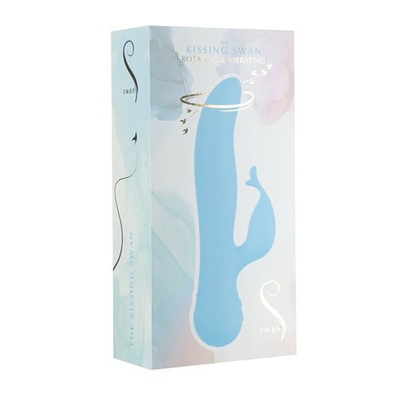 Kissing Swan Rabbit Vibrator 21cm Long 3.8cm Diameter