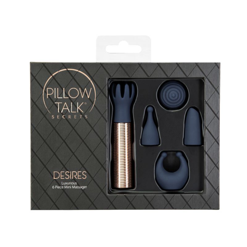Pillow Talk Secrets Desires 6 Pc Massager Set for Pleasure