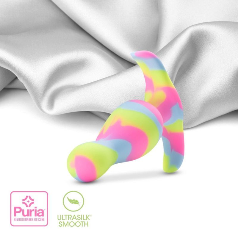 Avant Kaleido (Lime) – Ultrasilk Smooth Silicone Curved Vibrator