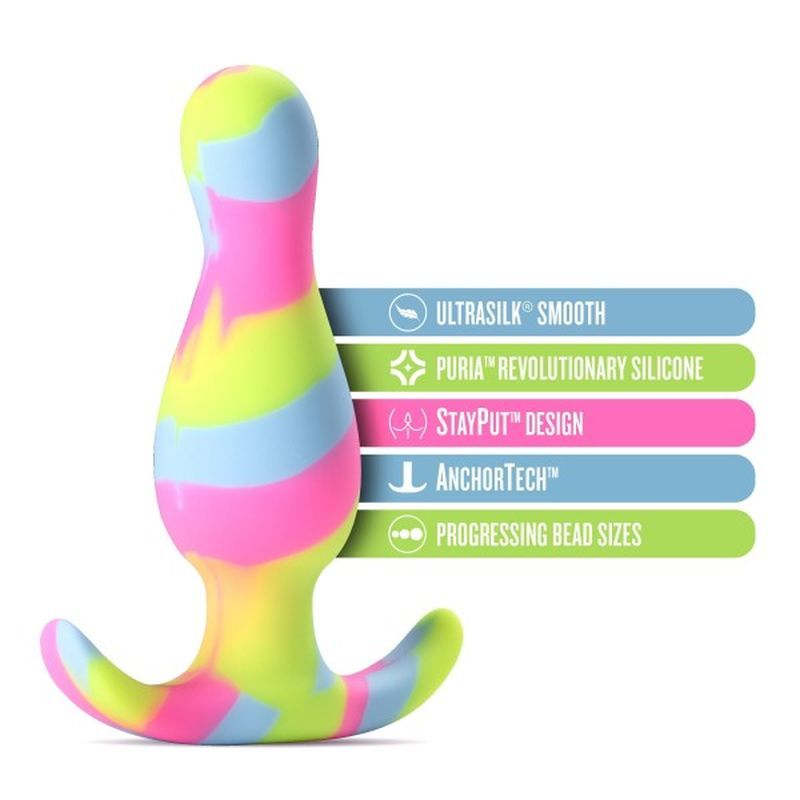Avant Kaleido (Lime) – Ultrasilk Smooth Silicone Curved Vibrator