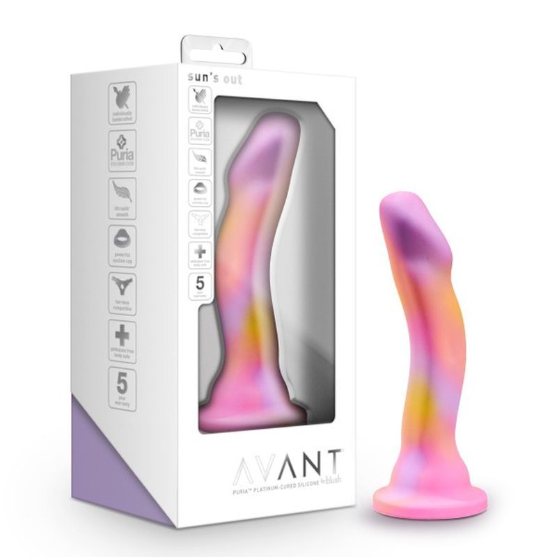 Avant Suns Out Pink Silicone 6.5 Inch Insertable Dildo