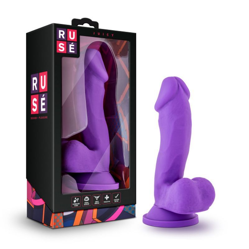 Ruse Juicy Purple Dong 7 Inch Realistic Dildo