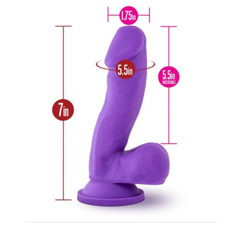 Ruse Juicy Purple Dong 7 Inch Realistic Dildo