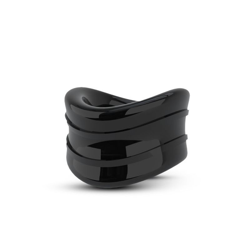 Stay Hard Beef Ball Stretcher Snug 1 Inch Black