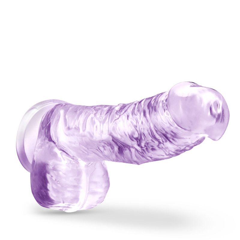Naturally Yours Crystaline Amethyst – 6 Inch Suction Cup Dildo