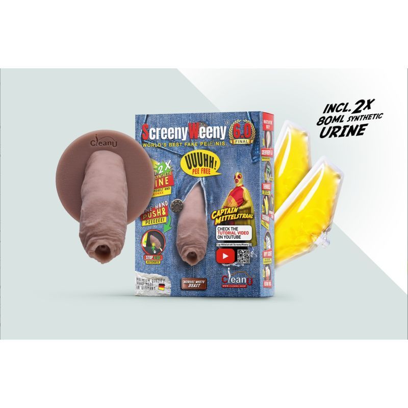 Screeny Weeny 6.0 Uncut Nordic White - Premium Fake Penis