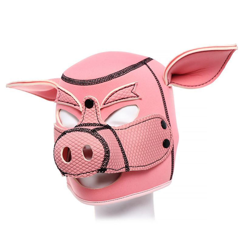 Neoprene Pig Mask (Pink) – Comfortable Neoprene Rubber Mask