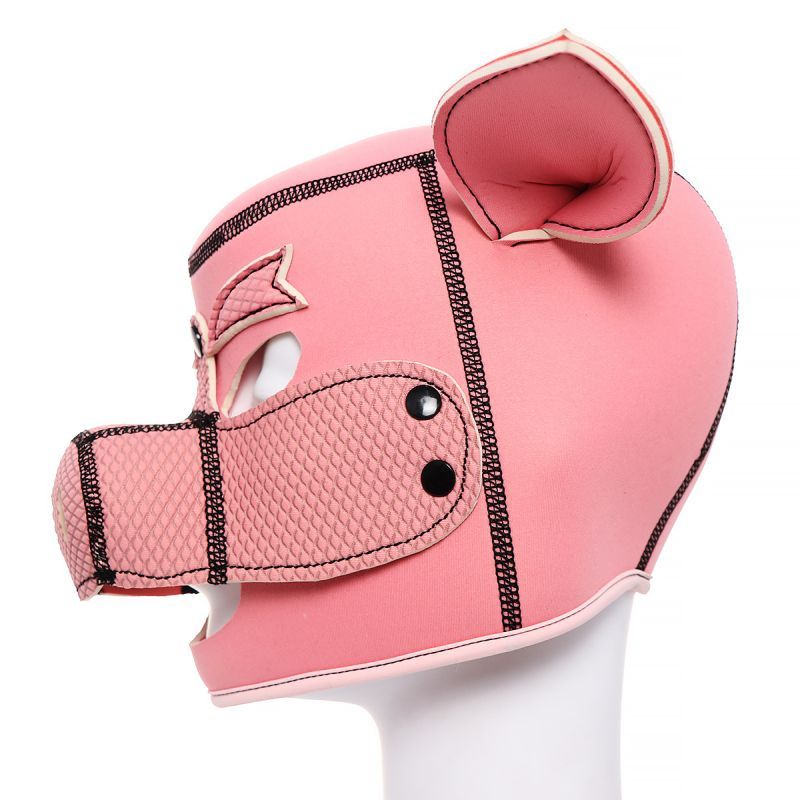 Neoprene Pig Mask (Pink) – Comfortable Neoprene Rubber Mask