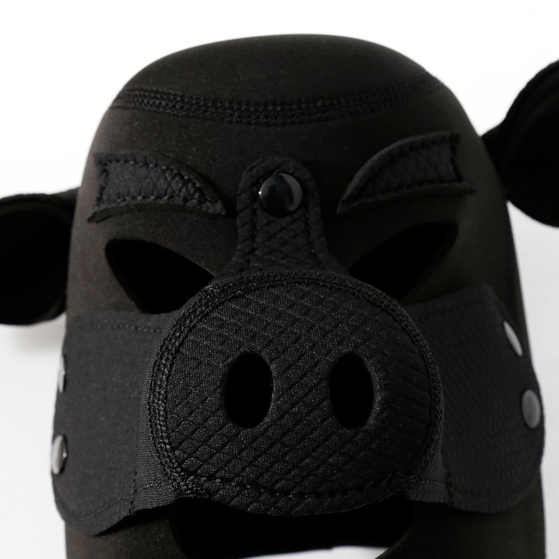 Neoprene Pig Mask (Black) – Comfortable Padded Fit Mask