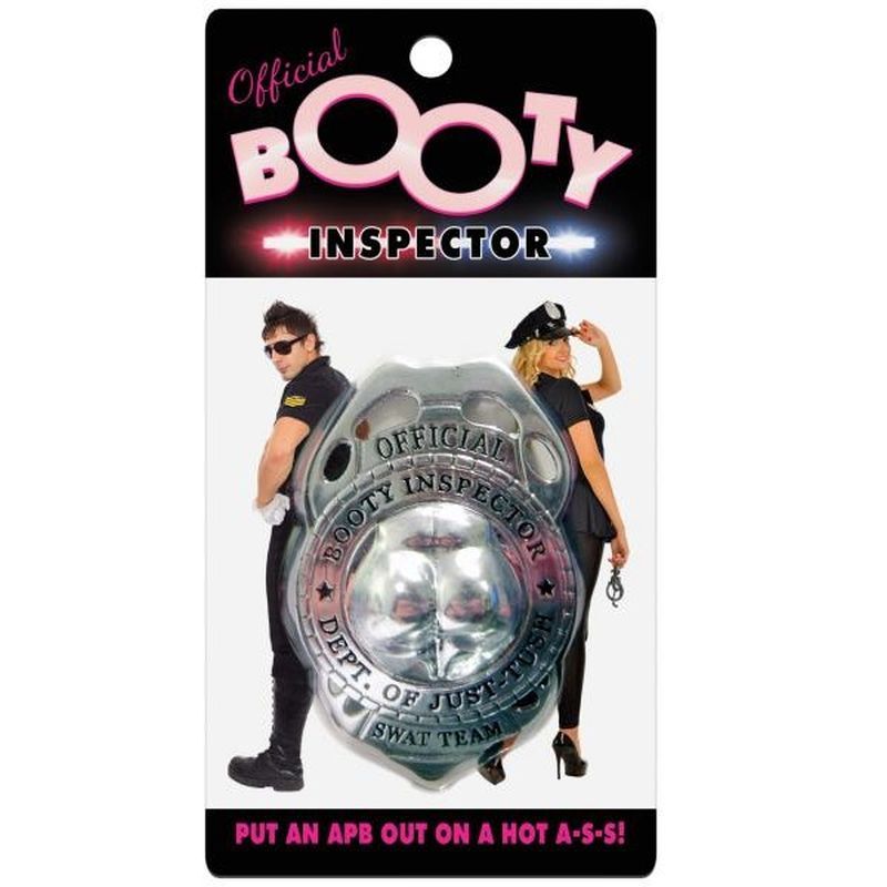 Booty Inspector Badge – Fun Party Accessory Badge