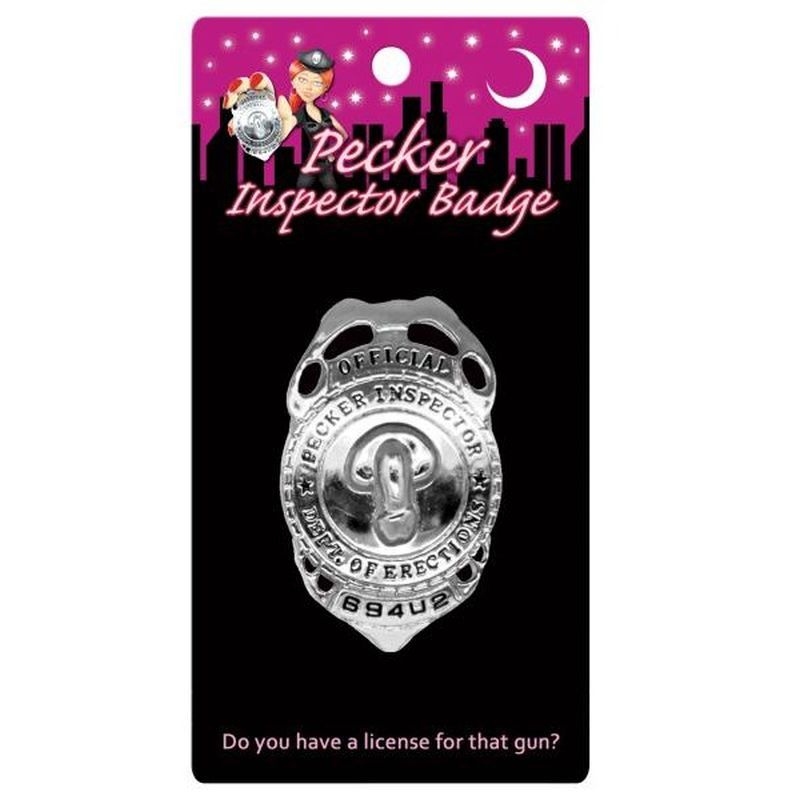 Pecker Inspector Badge – Novelty Party Accessory
