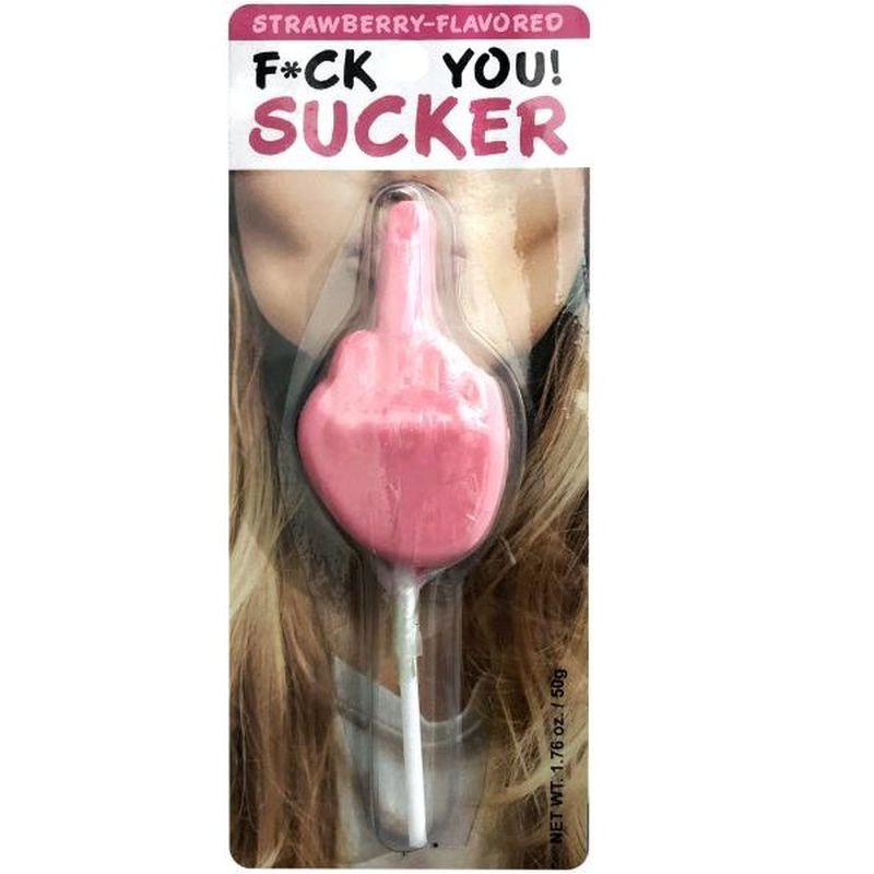 Fuck You Sucker Strawberry Flavored Lollipop - Edible Candy