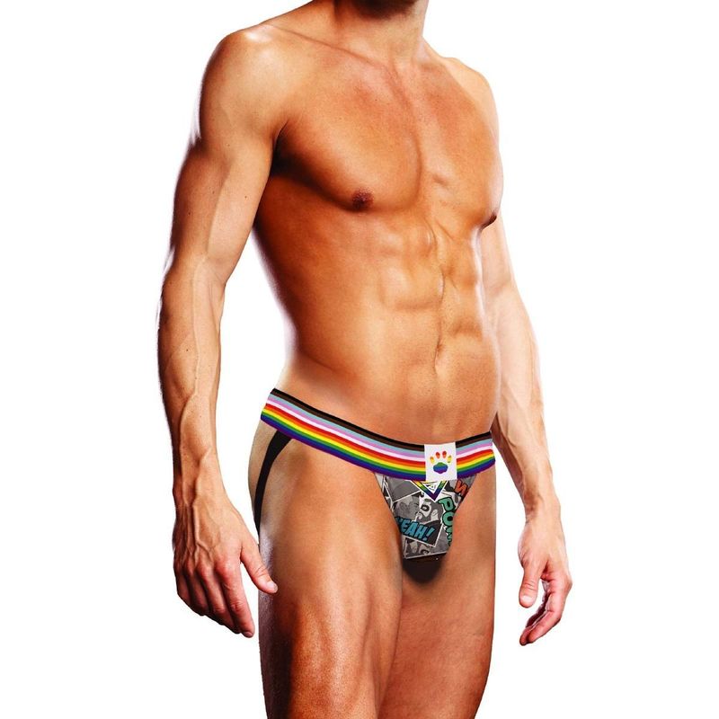 Prowler Comic Book Jockstrap with Vibrant Waistband