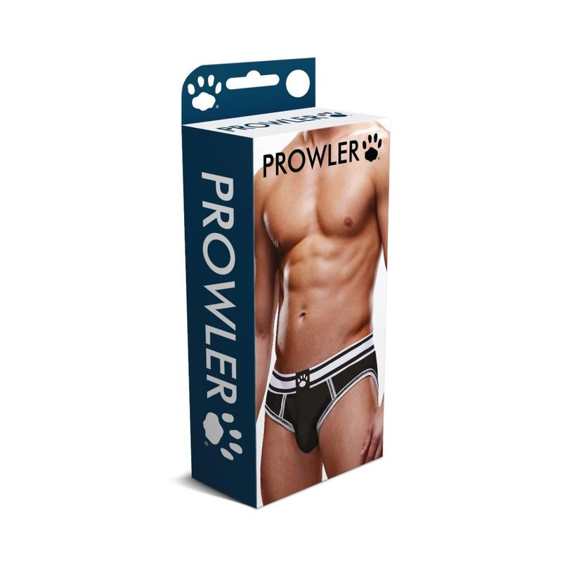 Prowler Open Brief Black/White Backless Design