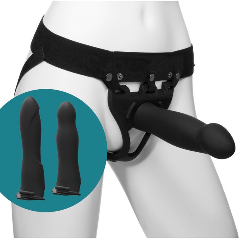Be Ready 4 Piece Hollow Silicone Strap-On Set