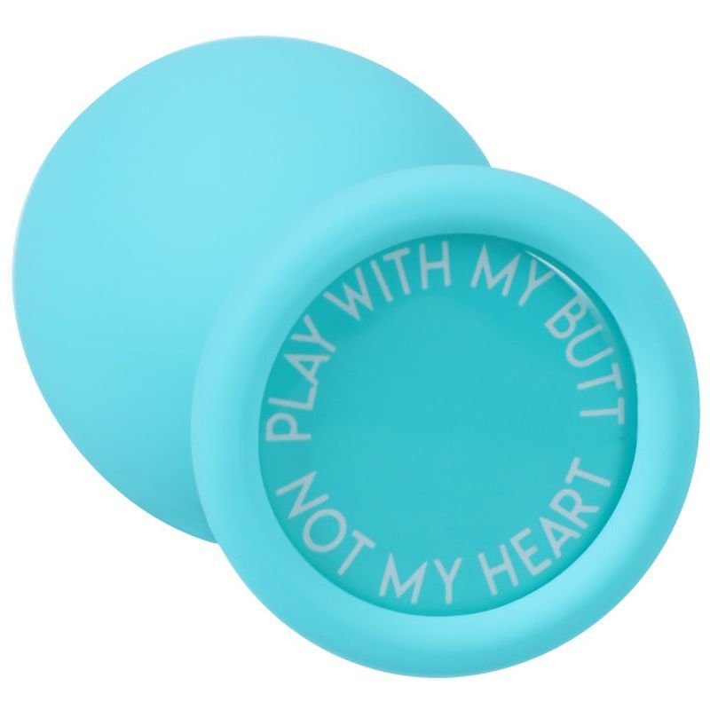 Play With My Butt Not My Heart Silicone Anal Trainer Set 3 Pc Teal