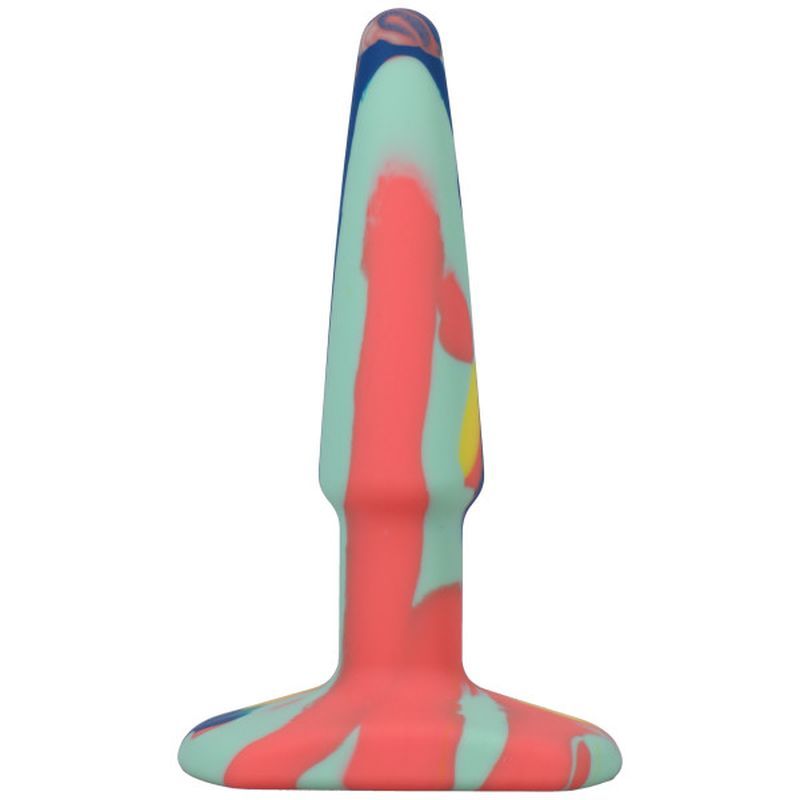Groovy Silicone Anal Plug 4 Inch Sunrise