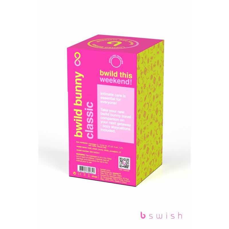 Bwild Bunny Classic Infinite Limited Edition Sunset Pink 8 Modes