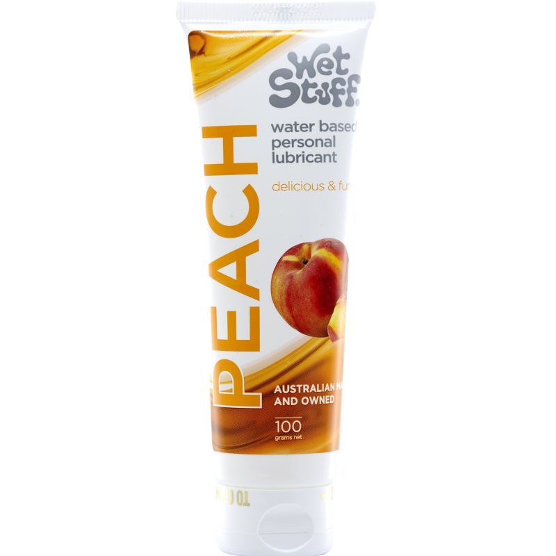Wet Stuff Peach – Edible Peach Flavored Lubricant Tube 100g