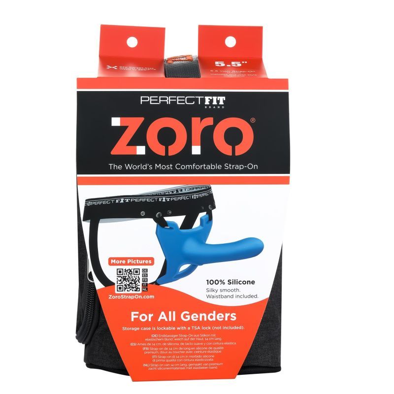 Zoro Strap-On 5.5 Inch Blue