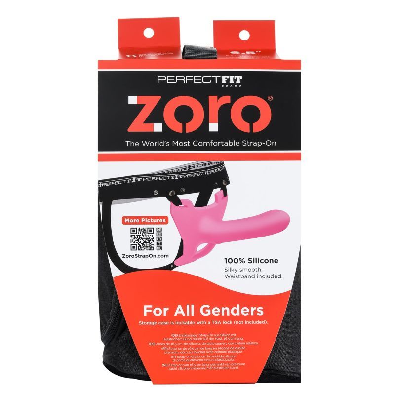 Zoro Strap-On 6.5 Inch Pink