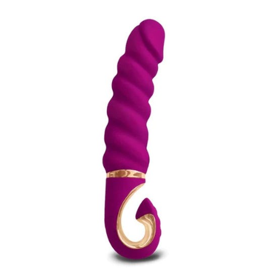 Gjack Mini Sweet Raspberry – Classic Ribbed Bioskin Vibrator