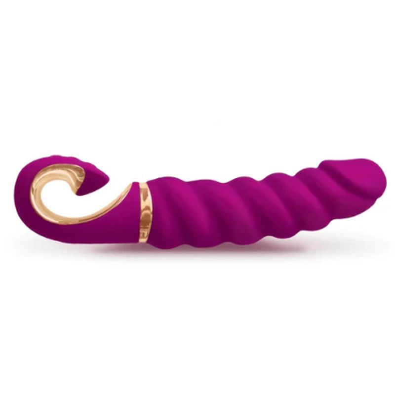 Gjack Mini Sweet Raspberry – Classic Ribbed Bioskin Vibrator