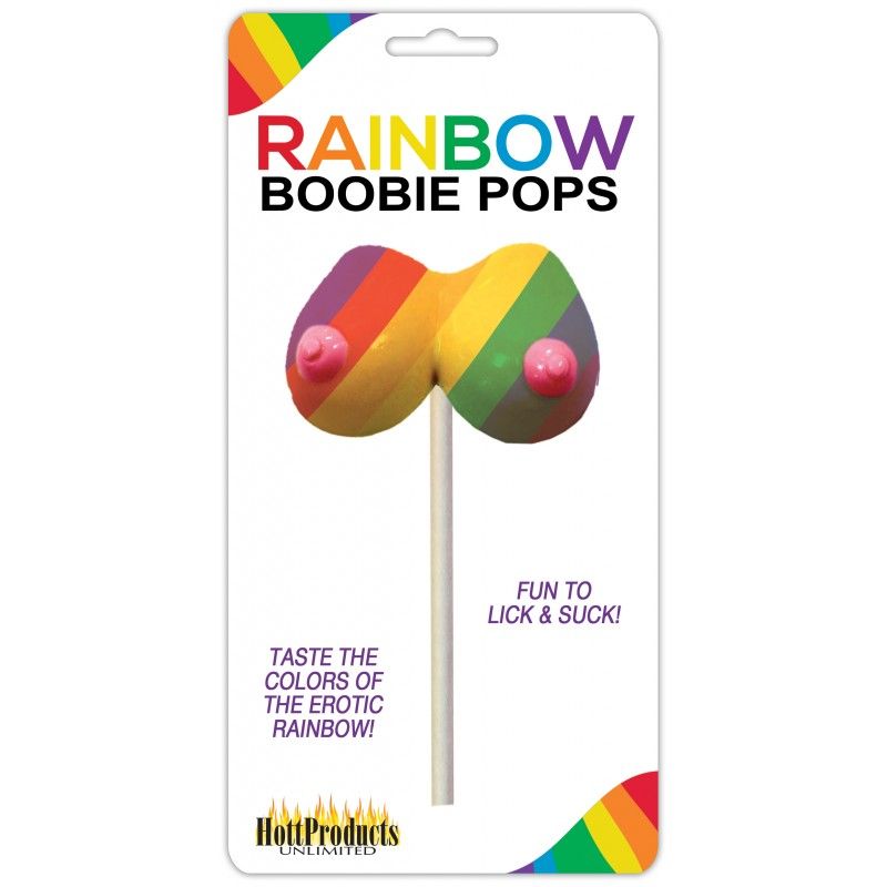 Rainbow Boobie Candy Pop – Multi-Flavored Edible Candy