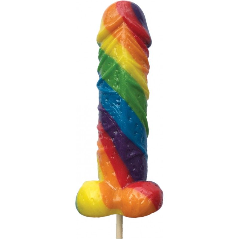 Rainbow Cocksicle – Multi-Fruit Flavored Pecker Shaped Lollipop