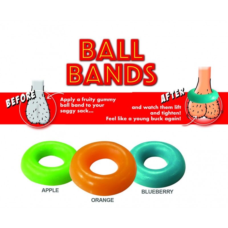 Ball Bands Gummy (Apple Orange Blueberry) – Edible Cock Ring