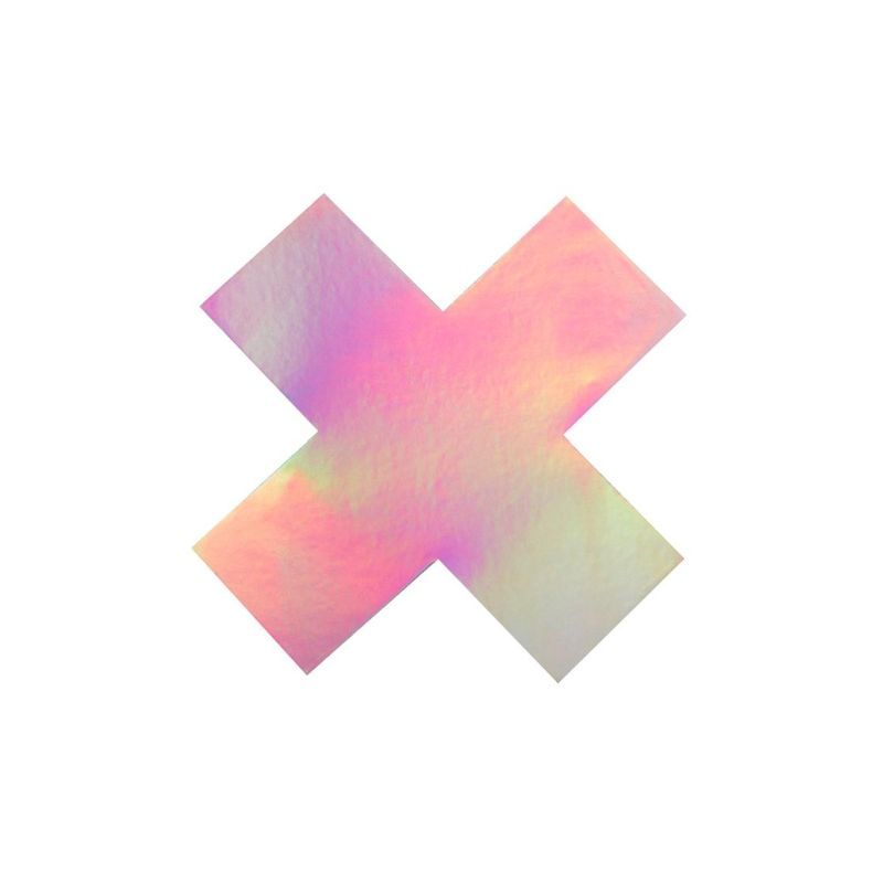Iridescent X Pasties - Premium Self-Adhesive Body Covering