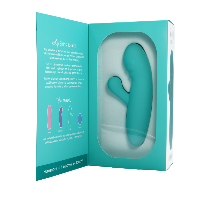 Skins Touch The Rabbit 155mm Silicone Vibrator Toy