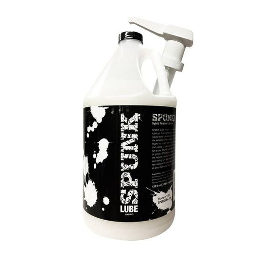 Spunk Hybrid Lubricant 1 Gallon – Water-Based Silicone Lube Safe for Sex Toys