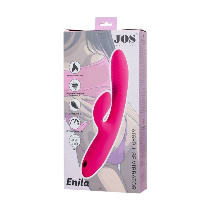 JOS Enila Dual Ended Vibrator with Clitoral and G-Spot Stimulator