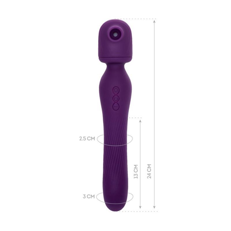 JOS Kisom 2 In 1 Wand Stimulator with 10 Vibration Modes