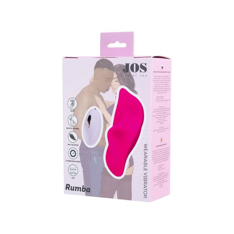 JOS Rumba Wearable Vibrator - Hot Pink Silicone Toy