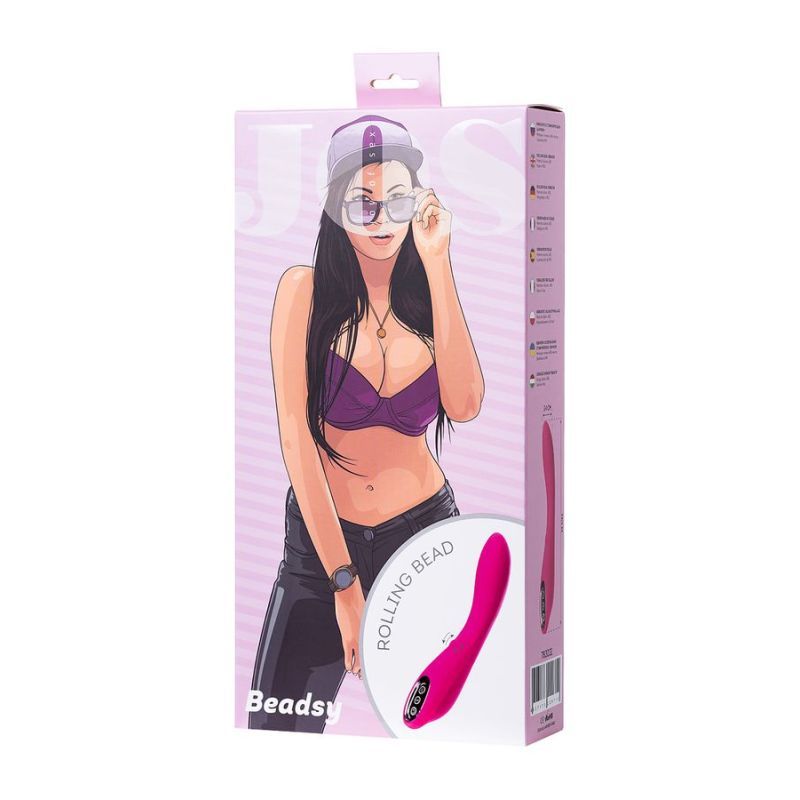 JOS Beadsy Rolling Bead Vibrator Hot Pink 10 Modes