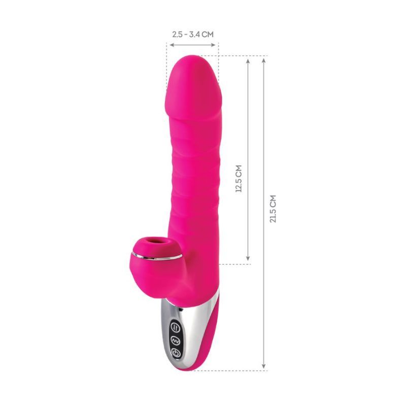JOS To-Frolly Thrusting and Sucking Vibrator 2cm Stretch