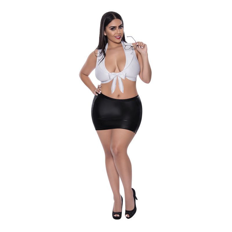 Magic Silk Sexy CEO Costume – Elegant Halter Top Lingerie