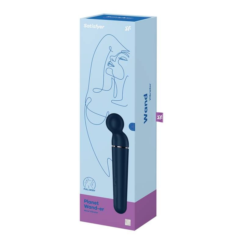 Satisfyer Planet Wand-er Black Full Body Massager 6in