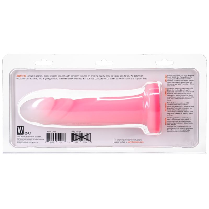 Tantus Flurry Dual Density Rose Quartz – 7 Inch G-Spot Dildo